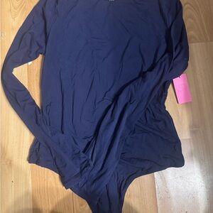 Navy Long Sleeve Bodysuit